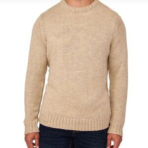 RAINFOREST CREW NECK SWEATER jersey stitch knit crew neckline cinched cuffs